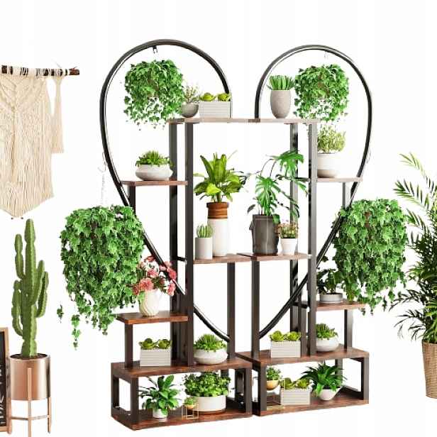 Stojan Držák Na Květináč Pro Venkovní Rostliny, 6ÚROVŇOVÁ Zahrada, Balkon