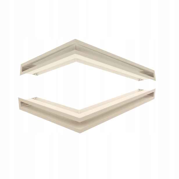 Ventilační Mřížka Krbová Kratki Luft Krémová 6x60x40 Levá Sada 2ks