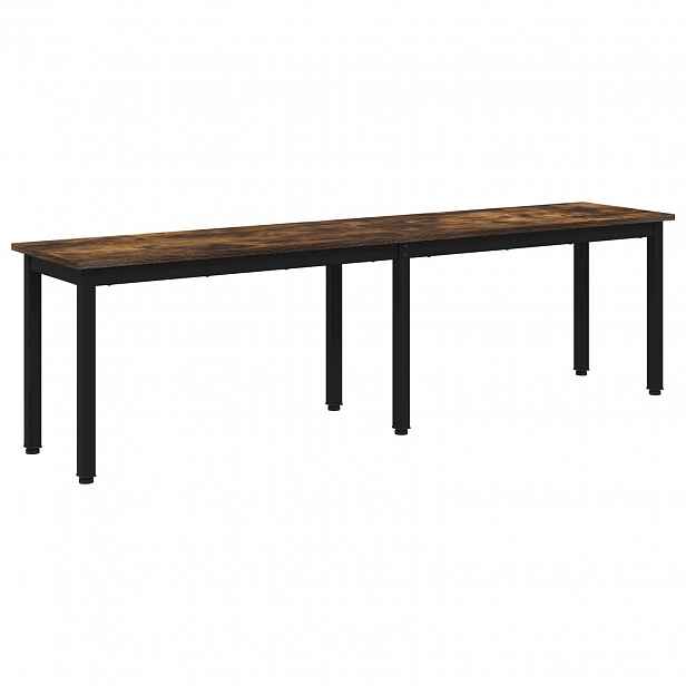 vidaXL lavice Kouřový dub 160 x 35 x 45 cm Kompozitní dřevo