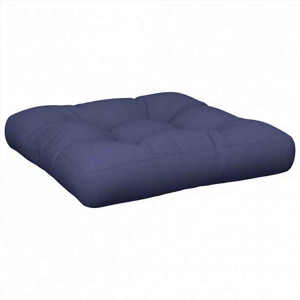 vidaXL Poduška na palety námořnicky modrá 60 x 60 x 12 cm textil