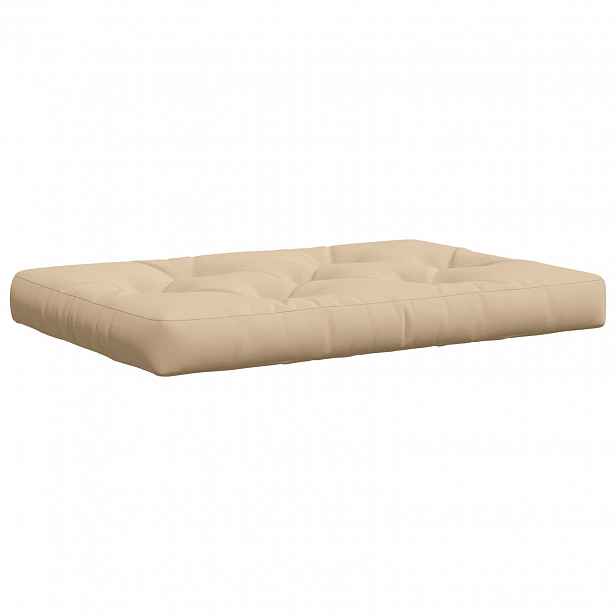 vidaXL Polstr na paletu VIANEN 100% polyester Krémová 120 x 60 x 12 cm