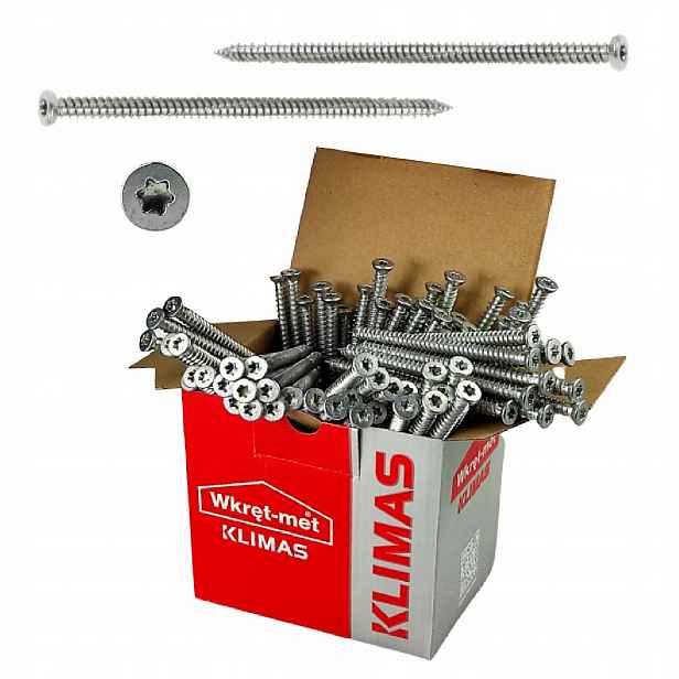 Zárubňové šrouby Wkręt-Met 7,5 x 212 mm 100 ks kuželové Torx