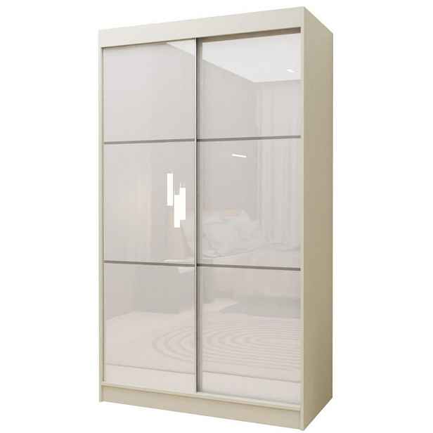 MASSENO ŠATNÍ SKŘÍŇ S POSUVNÝMI DVEŘMI VITALE, 120/216/61 cm 2dveřová, kašmírová