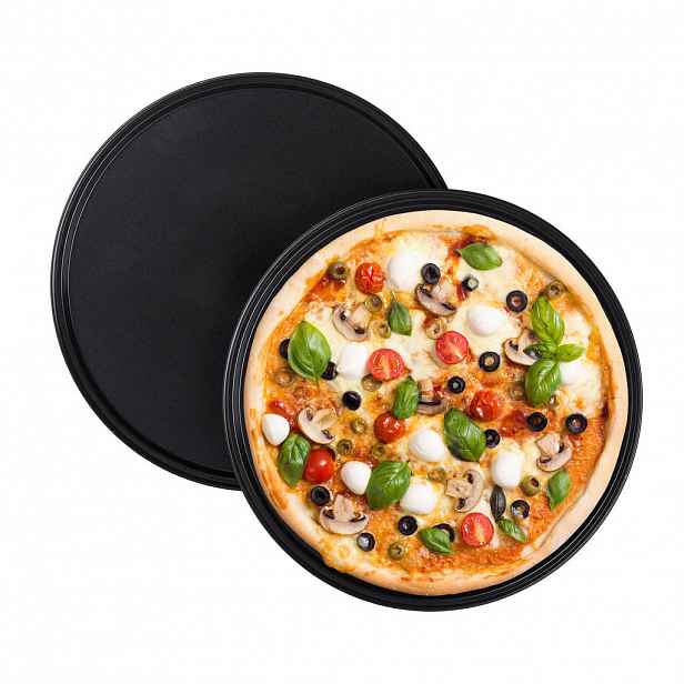 Relaxdays PLECH Antracit 2ks-Set nepřilnavý 32 cm