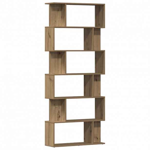 vidaXL Knihovna dub artisan 80x24x192 cm kompozitní dřevo