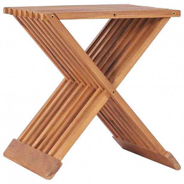 vidaXL Skládací stolička 40 x 32 x 45 cm masivní teakové dřevo