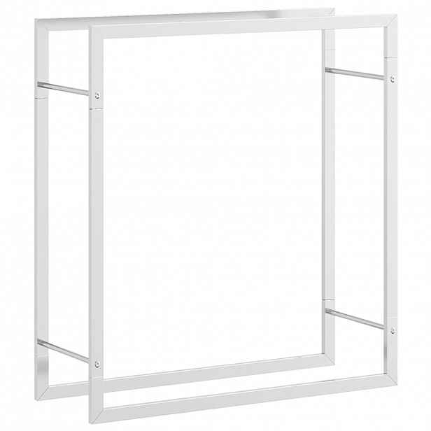 vidaXL Stojan na palivové dřevo 80x28x86 cm nerezová ocel