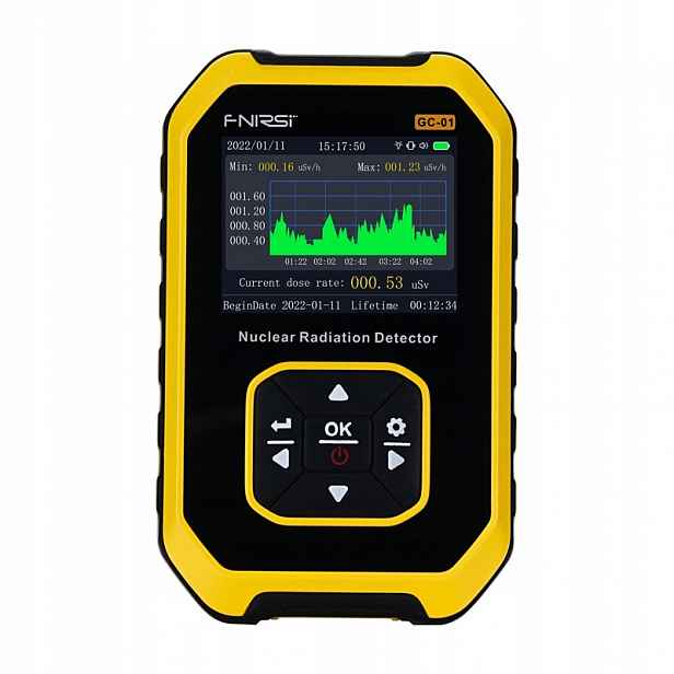 Měřič Záření Fnirsi GC-01 Počítadlo Geigera Detektor Radiace, Rádio