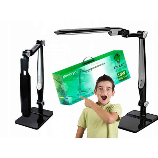 Mládežnická Led lampa Černá na psací stůl pro výuku čtení