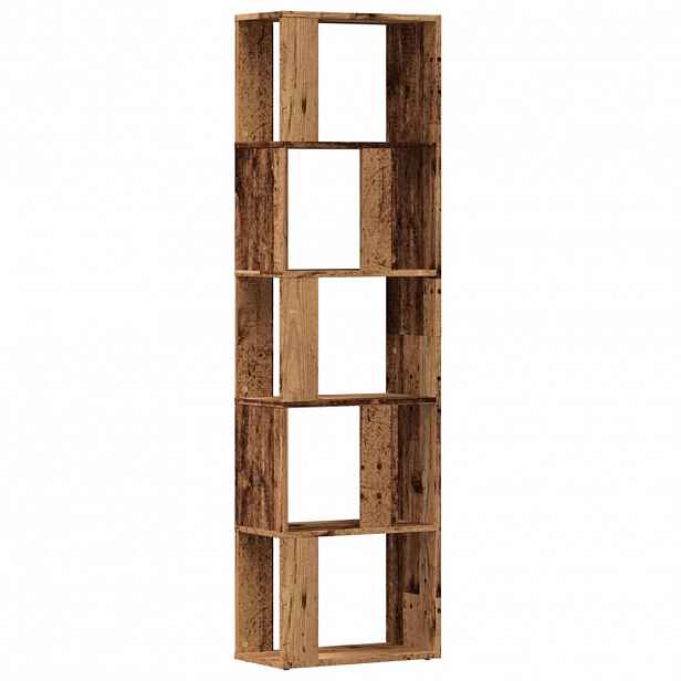 vidaXL Knihovna old wood 45 x 24 x 159 cm kompozitní dřevo
