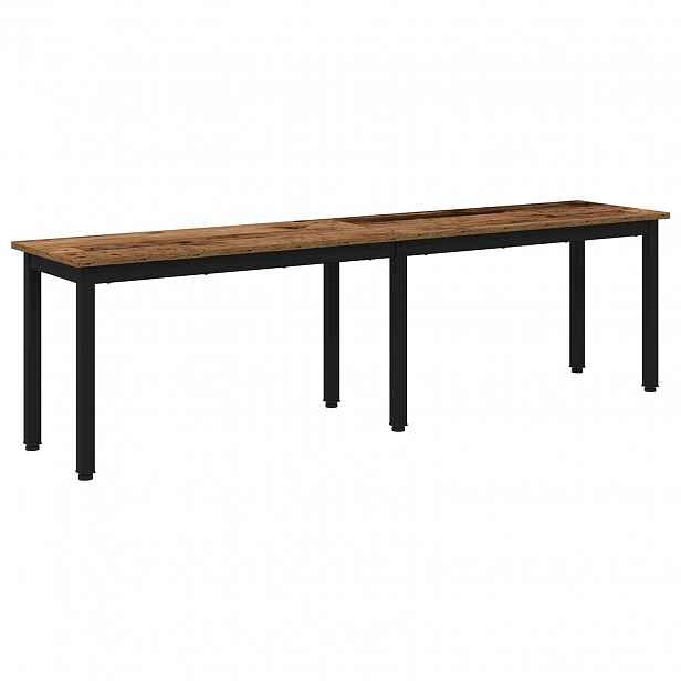 vidaXL lavice Staré dřevo 160 x 35 x 45 cm Kompozitní dřevo