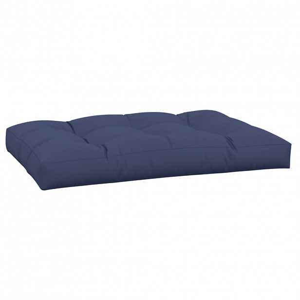 vidaXL Poduška na palety námořnicky modrá 120 x 80 x 12 cm textil