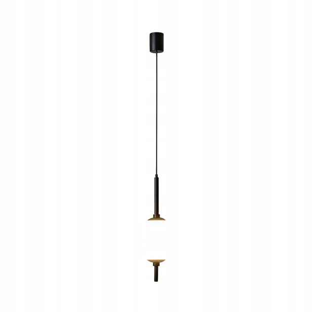 Závěsná lampa černá skleněná Led koule 7W 3000K The Sixth Sense Maytoni