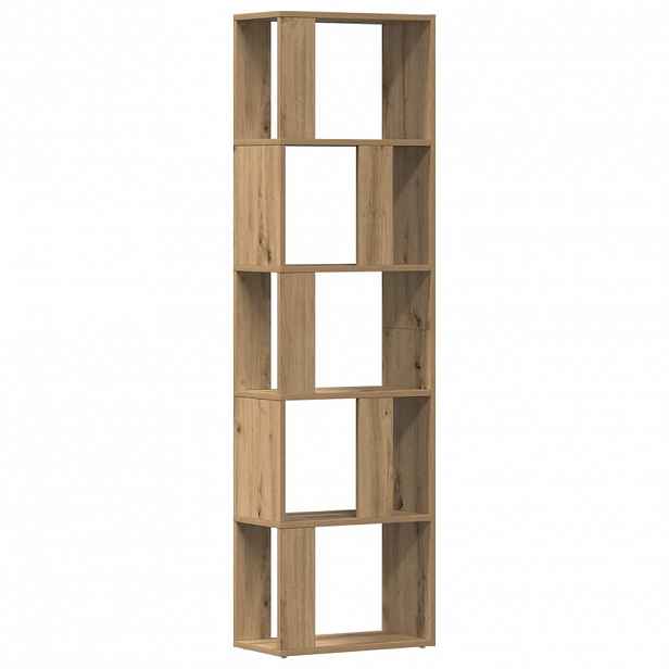 vidaXL Knihovna dub artisan 45 x 24 x 159 cm kompozitní dřevo