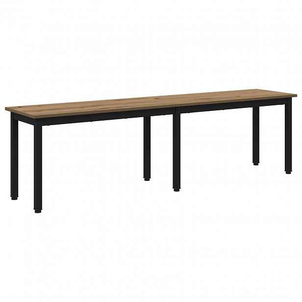 vidaXL lavice Dub artisan 160 x 35 x 45 cm Kompozitní dřevo