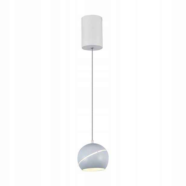 Závěsná Led bodová lampa koule bílá nad stůl ostrov bar 3000K V-tac