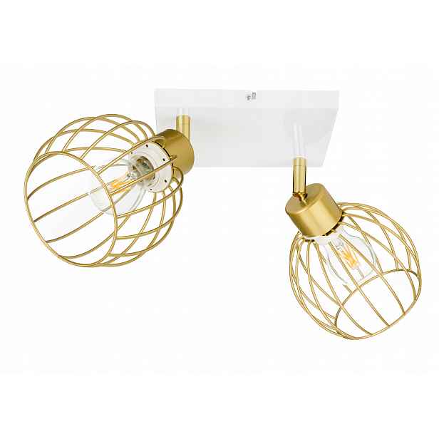 Lampa stropní svítidlo stropní lustr pohyblivý loft zlatý