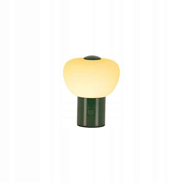 Lucide Gustav bezdrátová Led stolní lampa 0,8W skleněná zelená