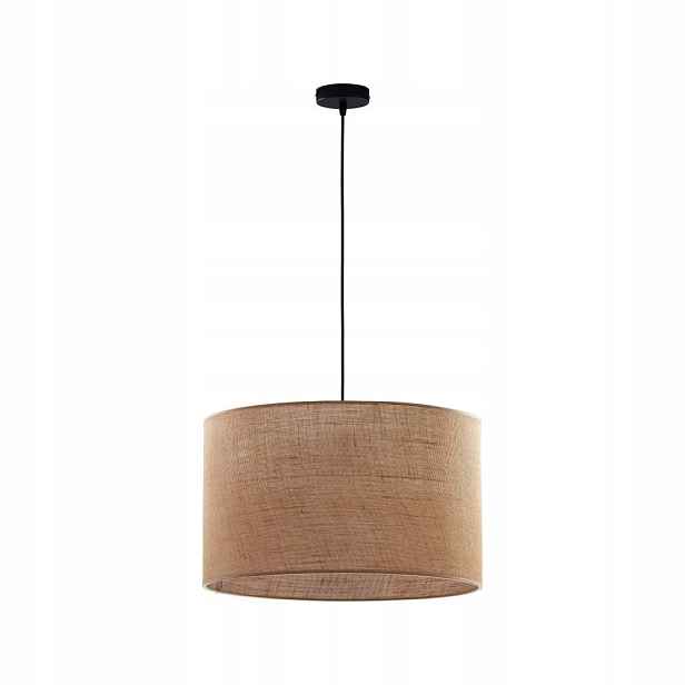 Lustr Lampa Hnědá Kov Juta Plast E27 Chodba Kancelář Tk Lighting