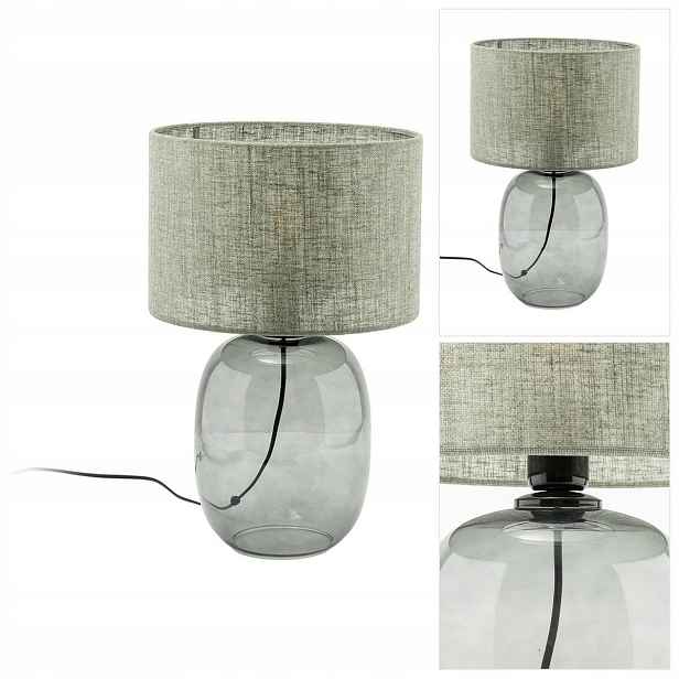noční lampa Melody šedá do pracovny, intimní atmosféra čtení Tk Lighting