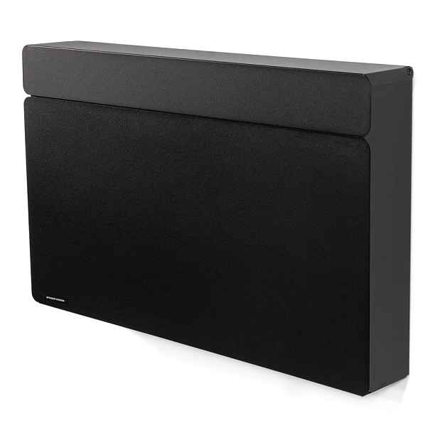 Černý kovový výklopný/závěsný botník 78x48x13 cm Luigi – Spinder Design
