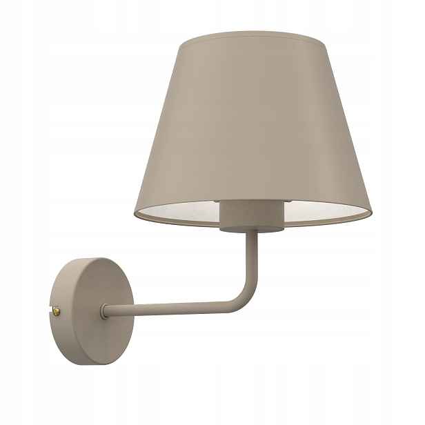 Luminex Arden nástěnná lampa béžová minimalistická 1xE27 IP20 kov 24 cm