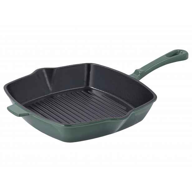 Silvercrest® Litinová grilovací pánev, Ø 24 cm (zelená)