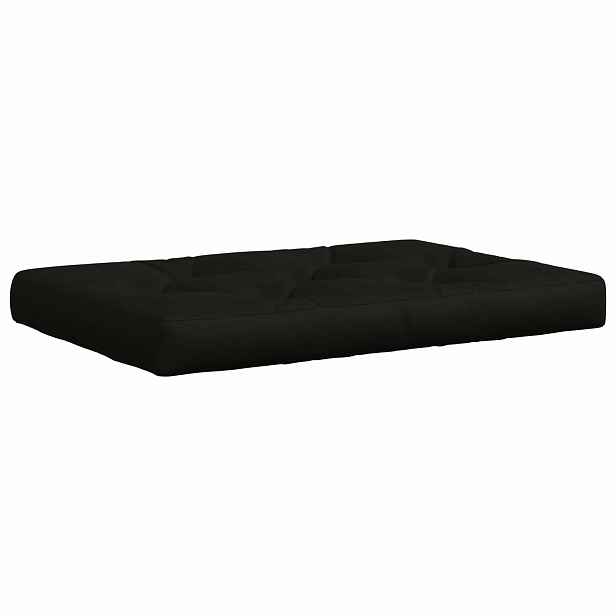 vidaXL Polstr na paletu VIANEN 100% polyester Černá 120 x 60 x 12 cm