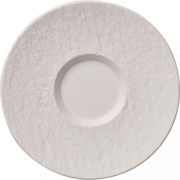 Villeroy & Boch Manufacture Rock Blanc podšálek k šálku na bílou kávu, Ø 17 cm