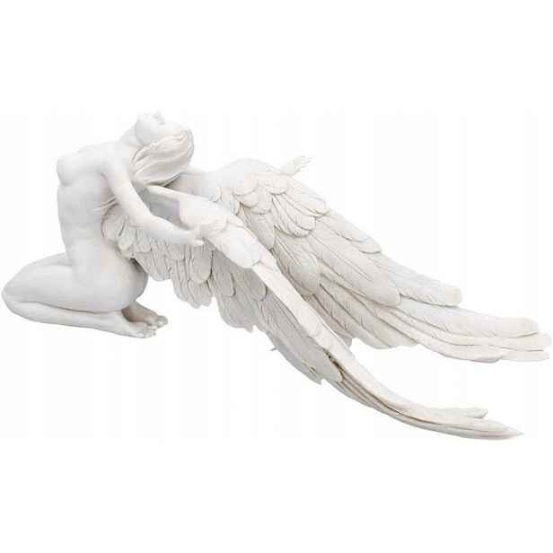 Figurka anděla 40 cm gotická ozdoba obývacího pokoje jako dárek