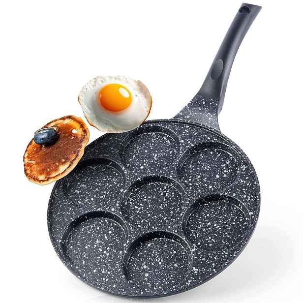 Granitová pánev na vejce Grande 7 otvorů 27 cm pro indukci Orion