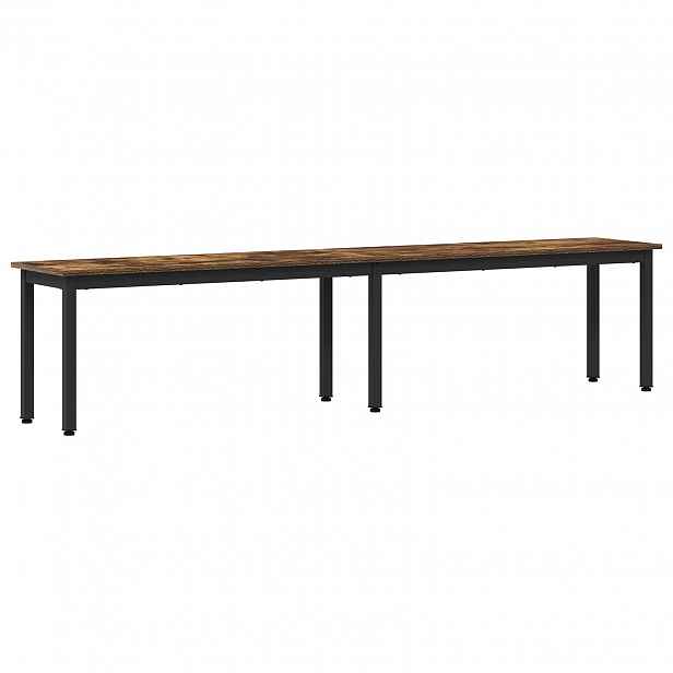 vidaXL lavice Kouřový dub 200 x 35 x 45 cm Kompozitní dřevo