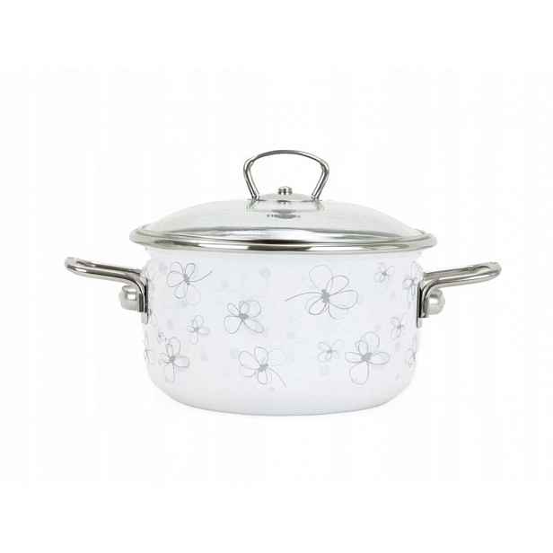 Belis Hrnec S Poklicí 5,5 L 24 CM Bílý