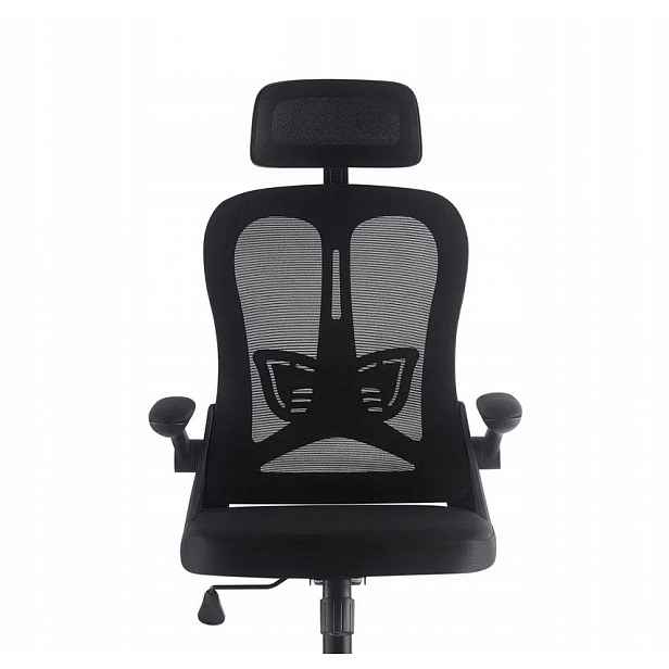 Kancelářská Otočná Židle Ergonomická Černá Horseking Síťovina MS028