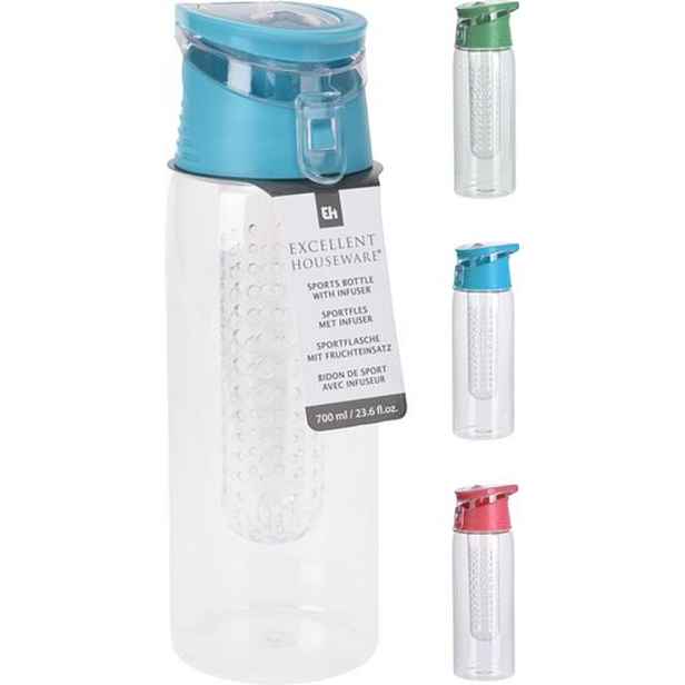 láhev 0,7l SPORT s nápitkou+vložkou, plast