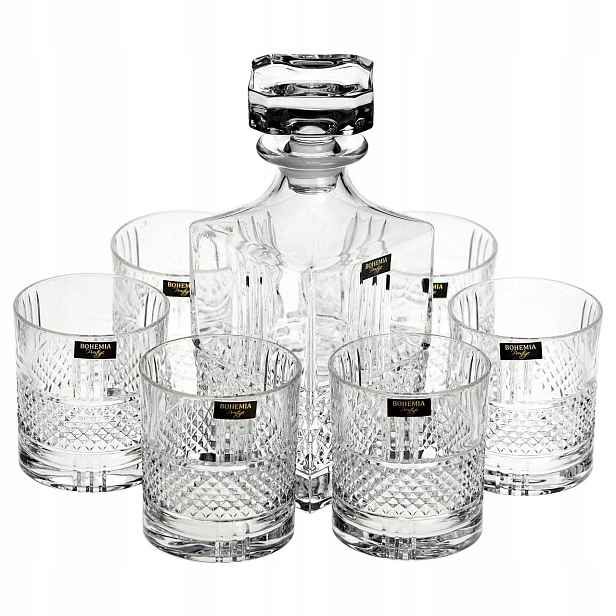 Sada na whisky Bohemia Elegante 6+1