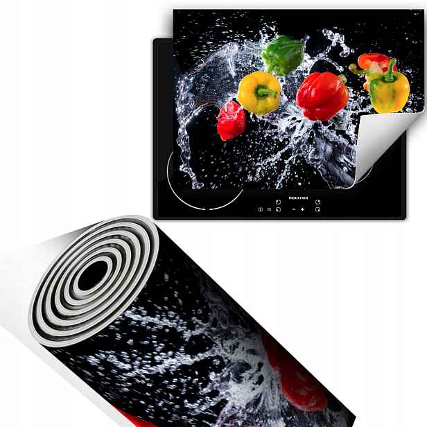 Svinovací Ochranná Podložka Do Kuchyně 70x52 Černá paprika