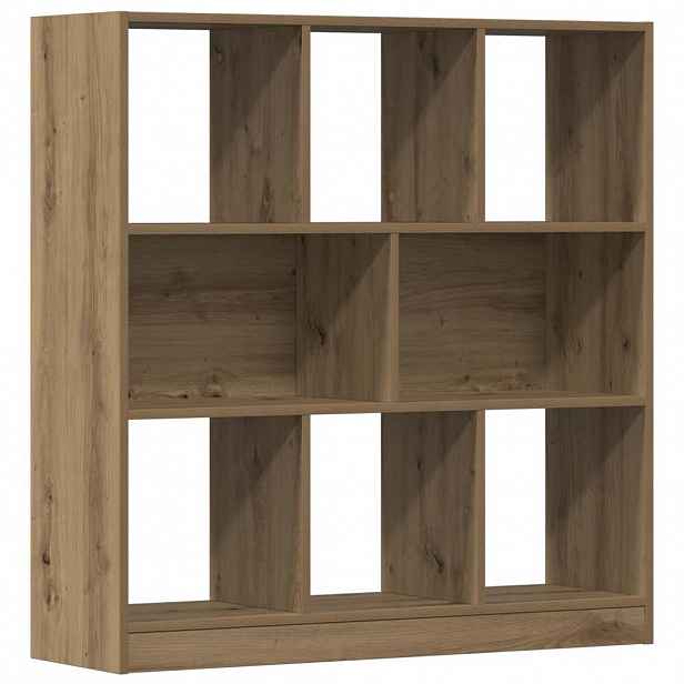 vidaXL Knihovna dub artisan 97,5x29,5x100 cm kompozitní dřevo
