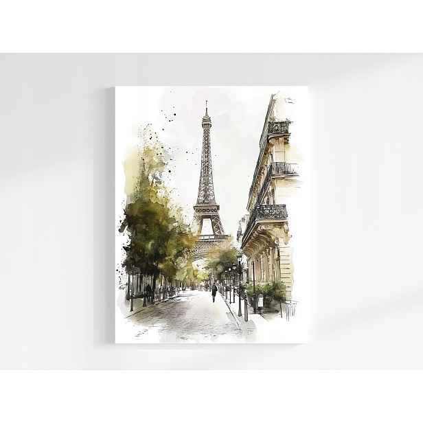 Obraz Na Plátně Canvas Architektura Město Paříž Eiffelova Věž 60x80