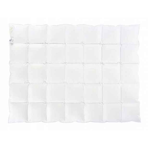 Péřová přikrývka Teplá 200x200 Royal bílá 100% peří
