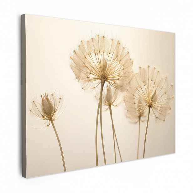 MuchoWow OBRAZ NA PLÁTNĚ Sluneční světlo - Pampeliška - Botanické - Květiny 40x30 cm