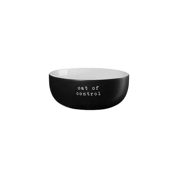 Porcelánová miska průměr 16 cm Hey! ASA Selection - Oat of control - černá