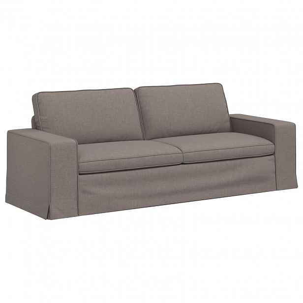 vidaXL Pohovka Taupe 222 x 80 x 82 cm textil