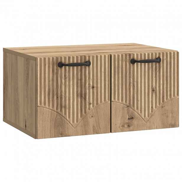 vidaXL Nástěnná TV skříň 59,5 x 41 x 30 cm Dub artisan