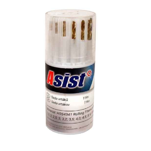 Asist Sada HSS vrtáků 11ks