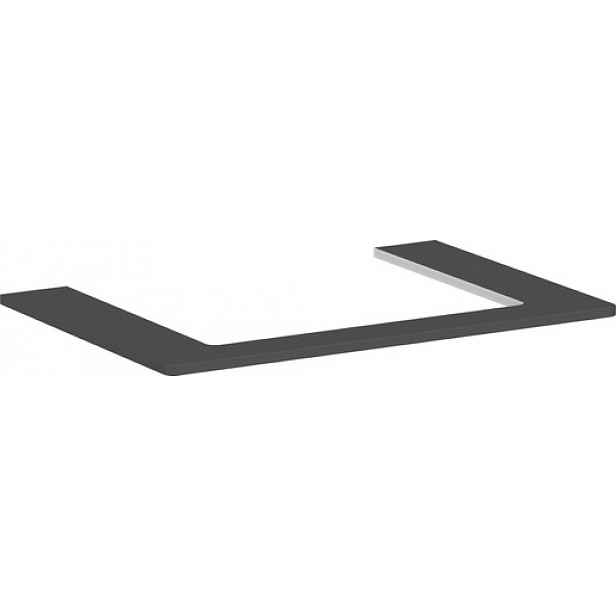Deska pod umyvadlo Hansgrohe Xelu Q 78x1,6x55 cm šedá matná 54109910