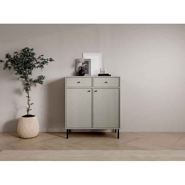 Kombinovaná minimalistická komoda DENRA - zelená