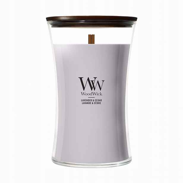 Vonná svíčka velká WoodWick Lavender & Cedar