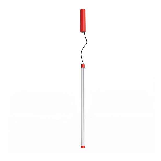 Červené kovové LED závěsné svítidlo ø 6 cm TRANG – Thoro
