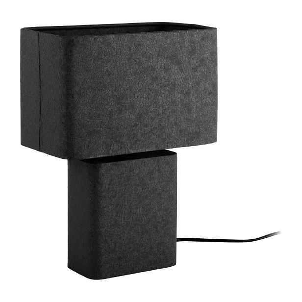 Černá kovová stolní lampa (výška 33 cm) Boaz Recto – Leitmotiv